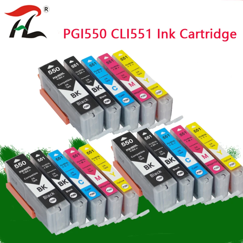 Чернильные картриджи для Canon PGI550 CLI551 PGI 550 PIXMA IP7250 MG5450 MX925 MG5550 MG6450 MG5650 MG6650 IX6850 MX725