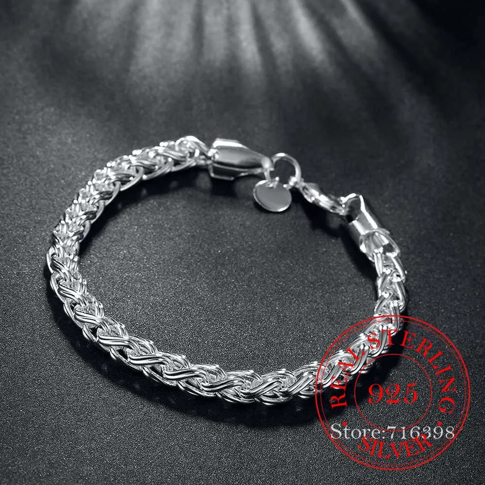 LeCalla - Buy 925 Sterling Silver Italian Snake Chain Bracelet for Men 9  Inches | TrueSilver