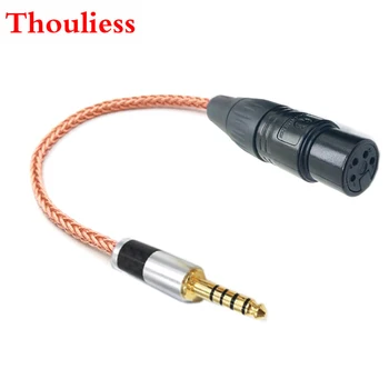 

Thoulies DIY HIFI Single Crystal Copper 4.4mm Balanced Male to 4pin XLR Balanced Female Audio Adapter Cable 4.4mm to XLR Balance