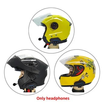 

Hot BT-12 Bluetooth Riding With Microphone Intercom Universal Stereo Motorcycle Interphone Long Standby Portable Soft Helmet Hea