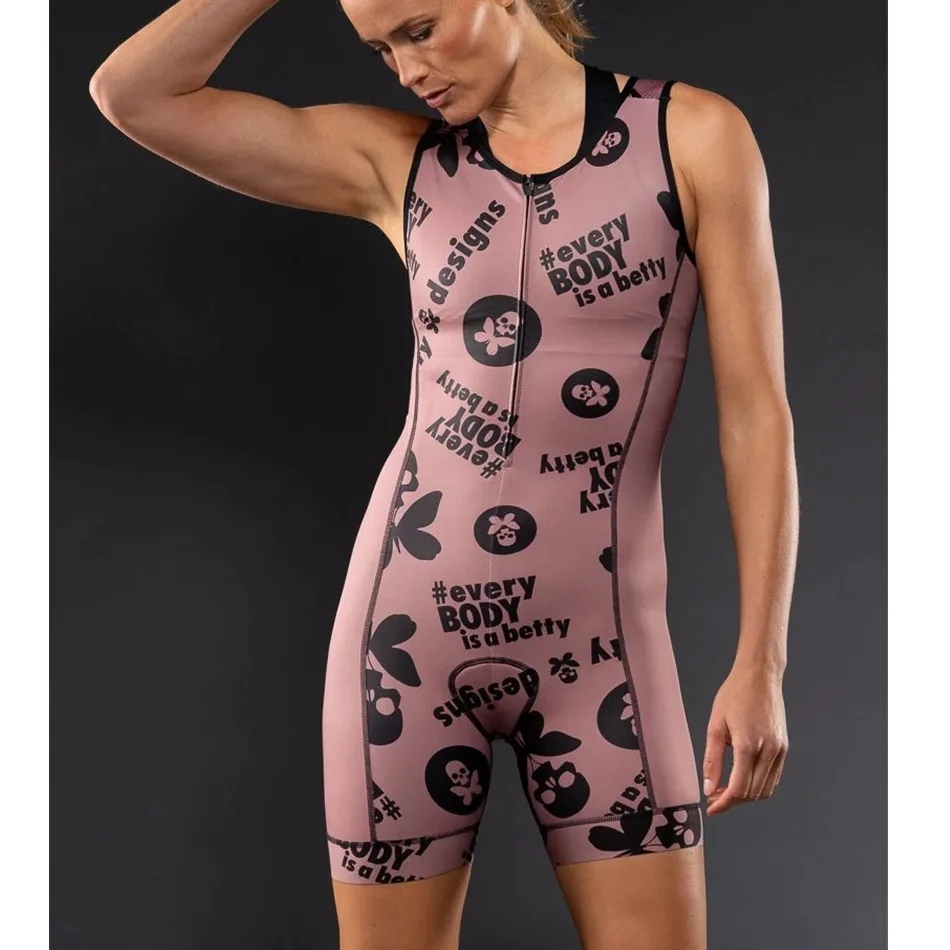triathlon 3 Betty designs женский костюм для триатлона без рукавов, костюм для велоспорта, одежда для плавания, одежда для бега - Цвет: triathlon 3