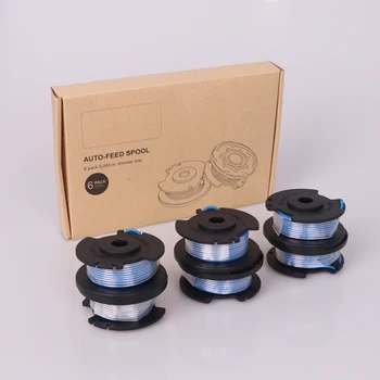 

6pcs Replacement synthetic Trimmer/Edger Spool Line Compatible Model Ryobi One+ 18-Volt 24V 40V Edger Trimmer Replacement Spool