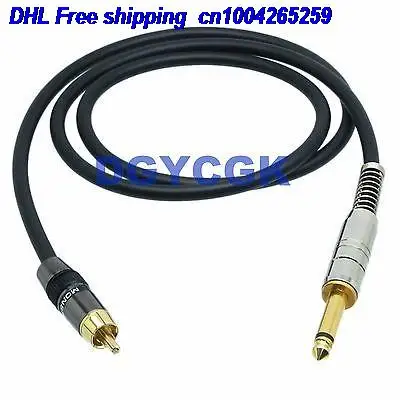 EMS DHL 10pcs 3 5mm 6 35mm 1 4 RCA plug jack mono TS 10FT cable adapter audio AV Headphone MIC cable 22j