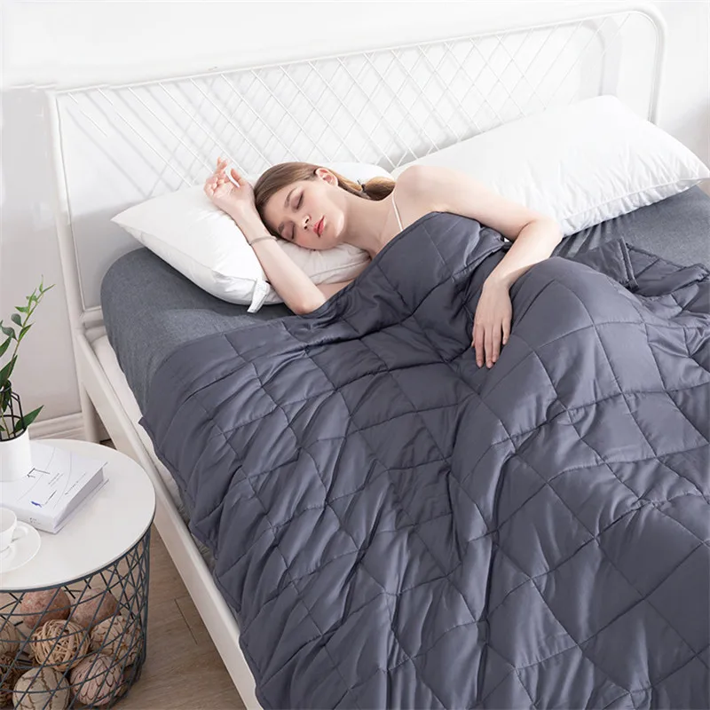 

Blanket for Adult Blankets Solid Color Decompression Sleep Aid Pressure Sleeping Blanket Heavy Blanket Throw Blanket