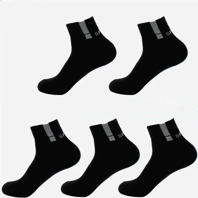 5 Pairs High Quality casual men Business Socks For Men Cotton Brand Sneaker Socks Quick Dry Black White Sock Long