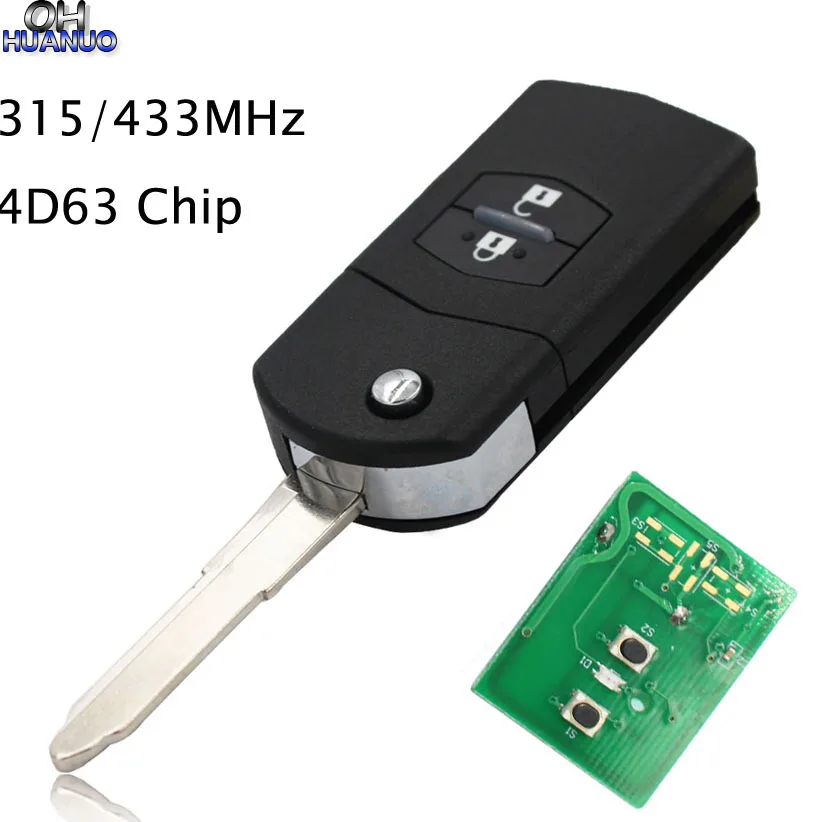 Car Remote Key 2 Buttons 315MHZ/433MHZ with 4D63 chip for Mazda M3 M6 High quality | Автомобили и мотоциклы