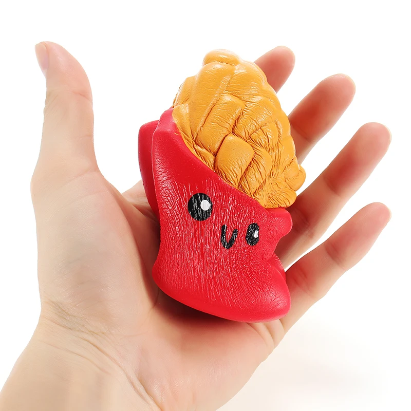 Милые чипсы мягкие Jumbo картофель фри медленно поднимающийся мягкий ароматизированный хлеб торт эластичность стрейч Малыш забавный подарок игрушка