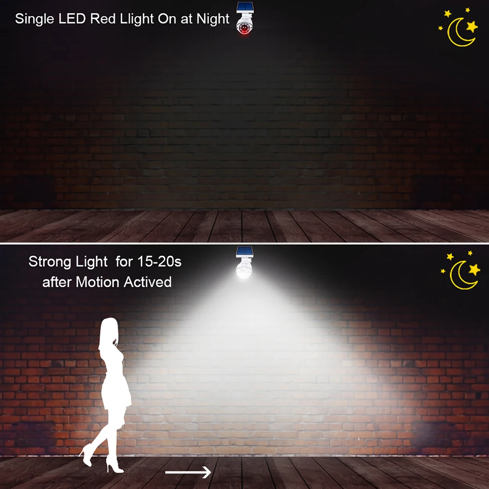  Fake Solar Camera Video Surveillance Outdoor Dummy Camera Waterproof Security CCTV Surveillance Bul - 4.00041E+12