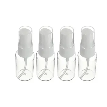 

4Pcs Clear Plastic Spray Bottle Portable Mini Design Empty Cosmetic Containers Refillable Bottles Travel Cosmetic