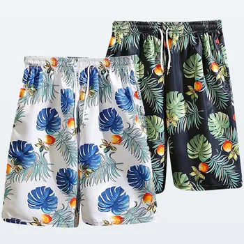 

Men's Summer Fashion Print Shorts Beach Pants Vacation Casual Hawaiian Shorts Шорты Мужские Летние Bermudas Masculina