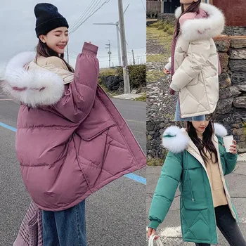 

Sexy office work Women Casual Thick Long Sleeve Hooded Coat Winter Jacket Cotton Clothes clothes Leisure style 2019 Winter Sale