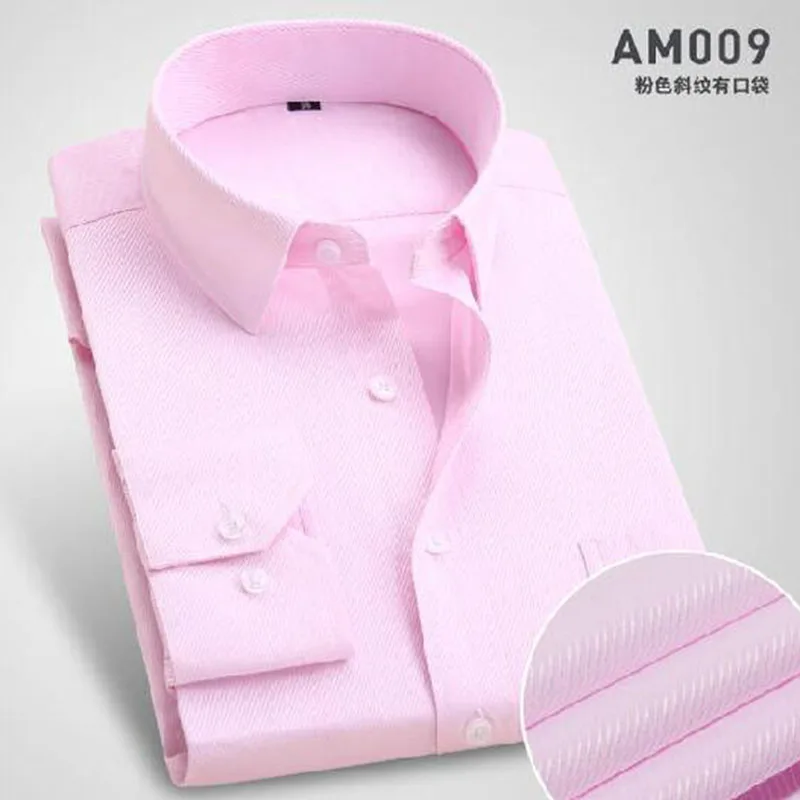Мужские повседневные дышащие удобные рубашки Camisa, яркие однотонные рубашки из чистого хлопка, облегающие рубашки высокого качества размера плюс S-4XL