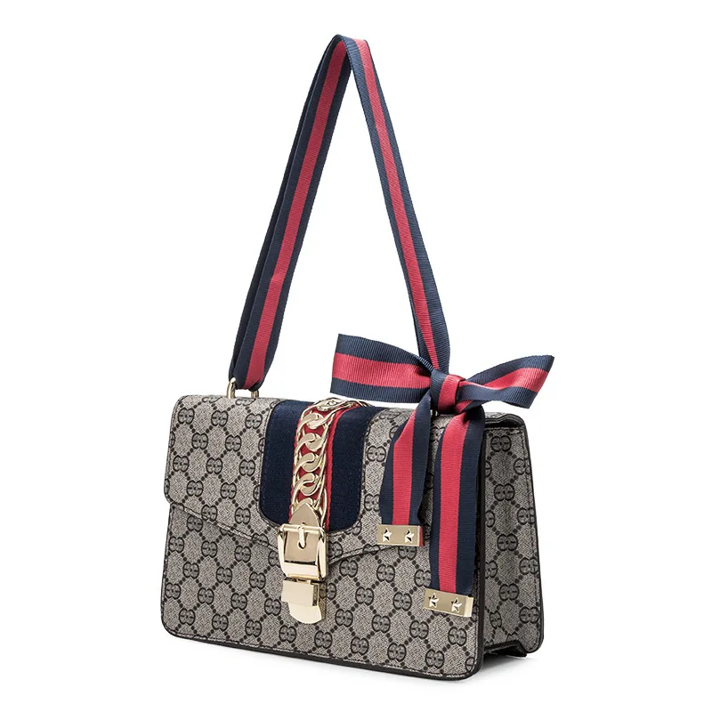 

Small Bag 2018 Versatile Fashion Europe And America Kelly Bag New Style Wide-Strap Vintage WOMEN'S Bag Shoulder Bag/ Hand Bag Sh