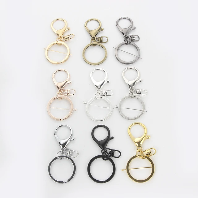 5pcs/lot Keychain Ring 30 mm Key Ring Long 70 mm Lobster Clasp Key Hook  Chain For Jewelry Making Findings Supplies