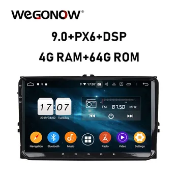 

PX6 DSP 9" HD Android 9.0 64GB ROM 4GB RAM 8 Core Car DVD Player GPS RDS Radio wifi Bluetooth5.0 for VW Volkswagen Universal