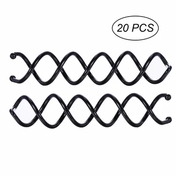 

20pcs Spiral Bobby Hair Pins Twist Screw Hair Clip Mini Spin Clip for DIY Hair Style (Black)
