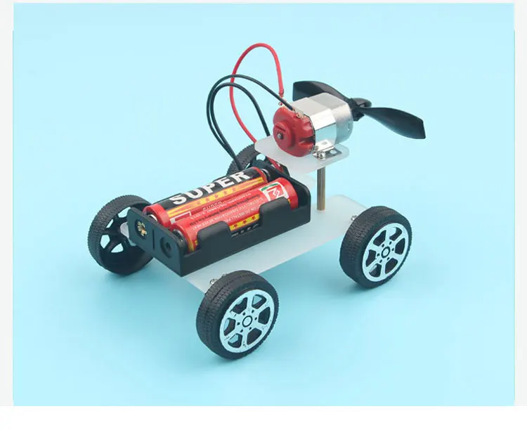 Wind Power Car DIY Electronic Kit Technology Science Toys Kits For Children Experiment Stem Tecnologia Teaching Materials