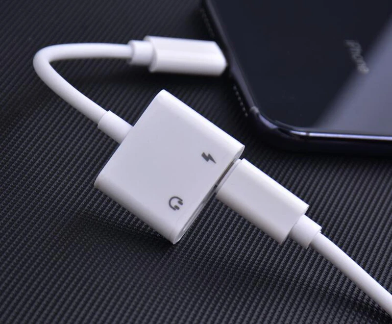 Аудио адаптер наушники с зарядным устройством кабель для iPhone 7 8 Plus X XR XS MAX Aux Jack адаптер для Iphone