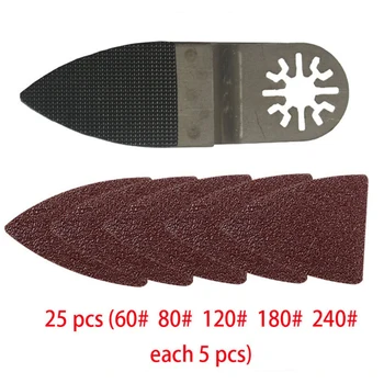 

1*Finger Sanding Pad + 25*Sanding Sheets For Multimaster Oscillating Tools
