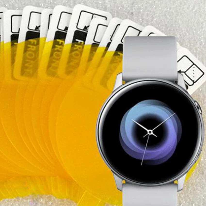 For Samsung Galaxy Watch Active2 Screen Protector Hydrogel Film TPU Explosion Proof Clear HD Guard Frontier Cover 40/41/44/45mm