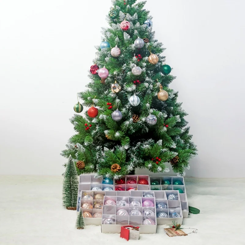 12 шт подвесные рождественские украшения 6 см бытовые подвесные украшения шар аксир
