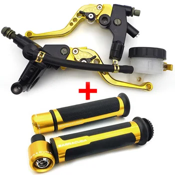 

Motorcycle Grip & Motorbike Brake Pump Clutch Lever For KAWASAKI vn 1500 vulcan 900 classic z250sl versys 650 ninja 650 zzr 600