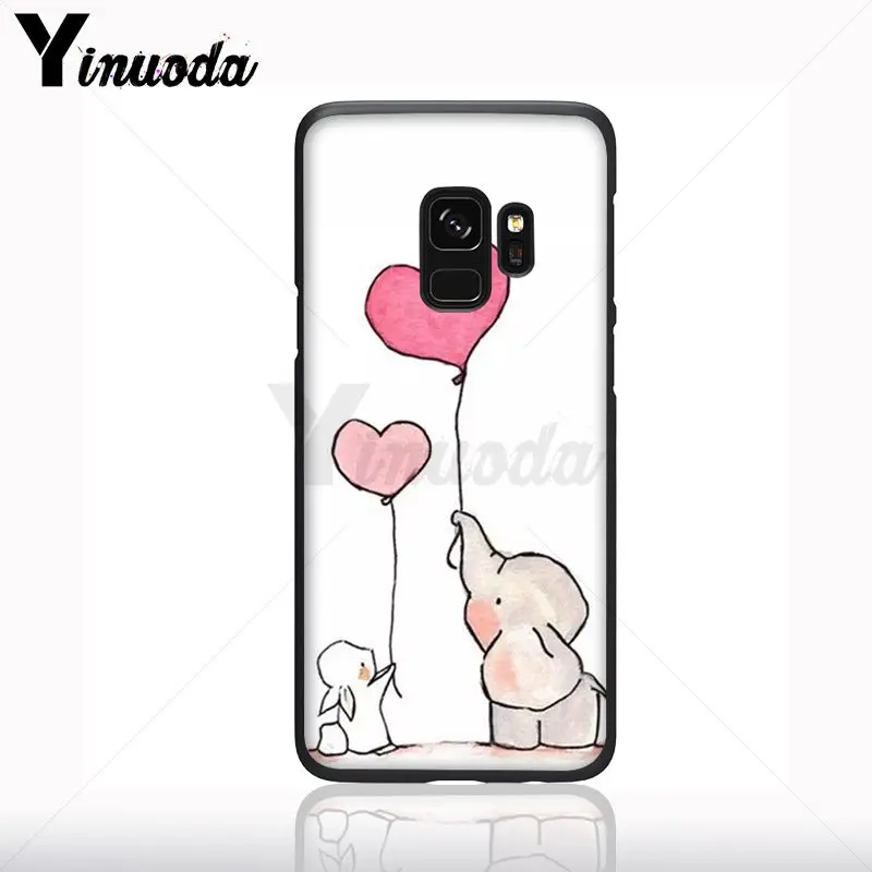 Kartun Little Pangeran Gajah Silicone Phone Case Shell untuk Samsung Galaxy S10plus S9 S8plus S10E A50 A10 A70 Kasus Ponsel