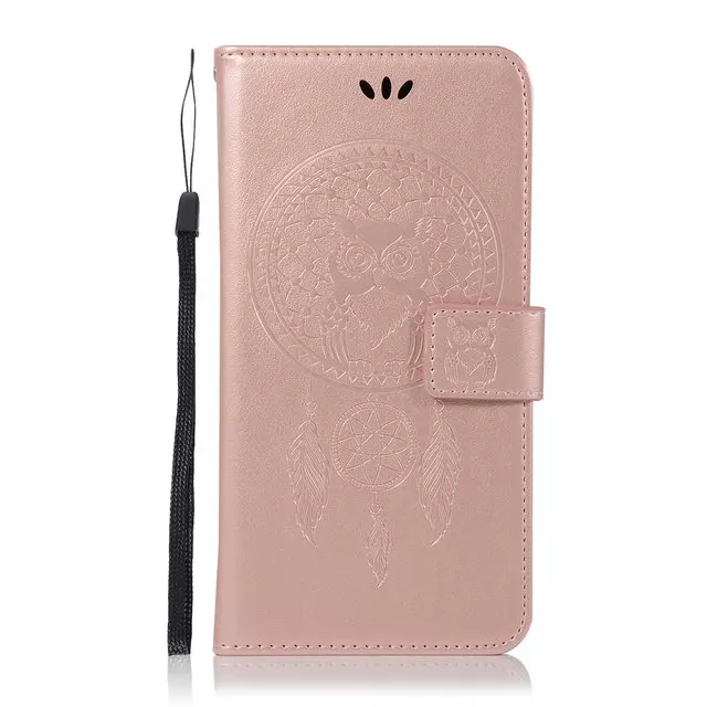 Roes gold case Чехол-книжка Red mi Note 8Pro с 3D тиснением в виде совы для Funda Xiao mi Red mi Note 8 Pro Чехол mi Red mi Note 8 Роскошный чехол-кошелек Note8 - Цвет: Roes gold case