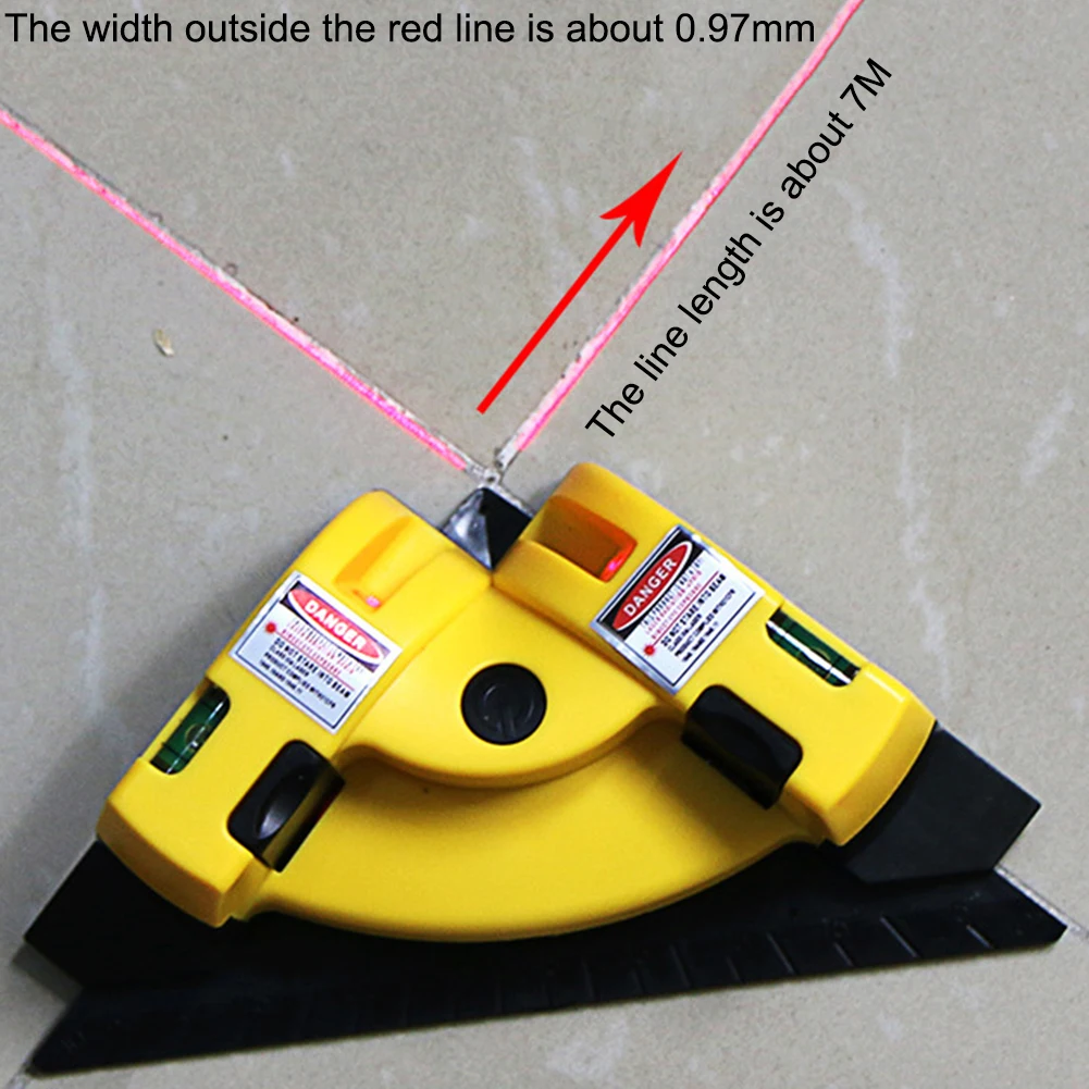 Wall Tile 90 Degree Tiling Artifact Tile Leveling Machine Laser Angle Meter Tiling Right Angle Grounding Instrument Profession S