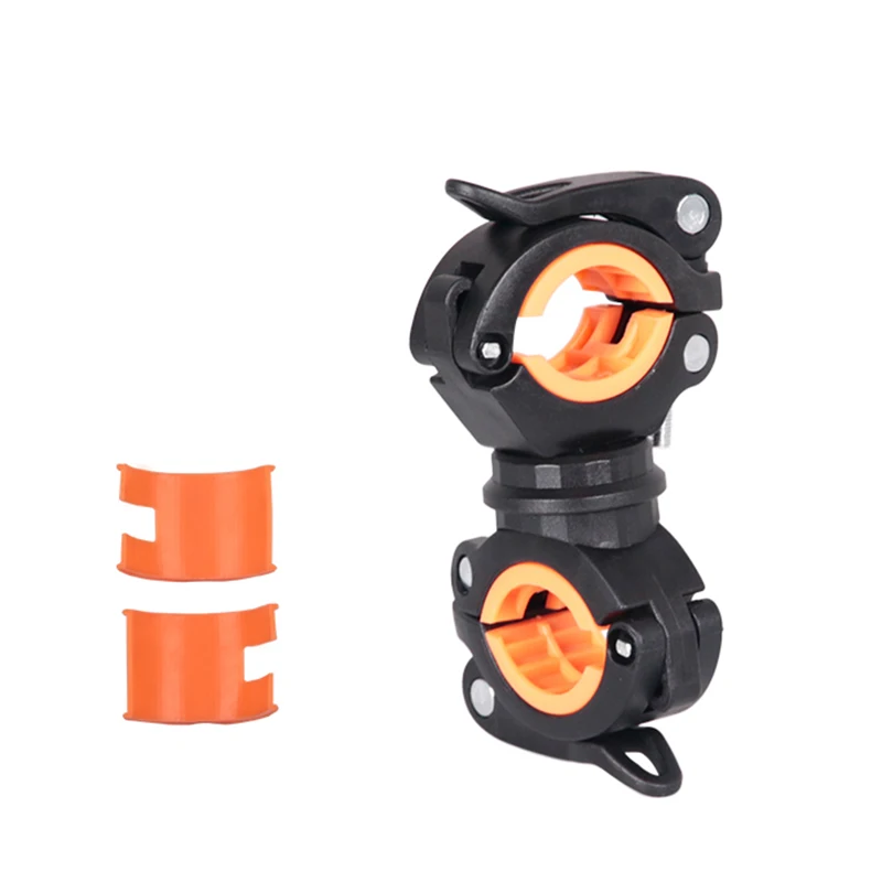 Support De Lampe Avant Pour Vélo - Montage Sur Guidon - Clip En Silicone