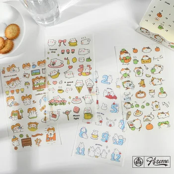 

1Pcs \diy Kawaii Sticker Decor For Laptop Phone Trunk Album Diary Calendar Scrapbook Student Stationery Office Supplies