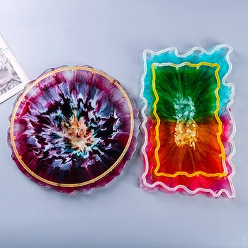 

Handmade DIY Making Craft Crystal Epoxy Molds Multi Shape Tray Support Silicone Mould