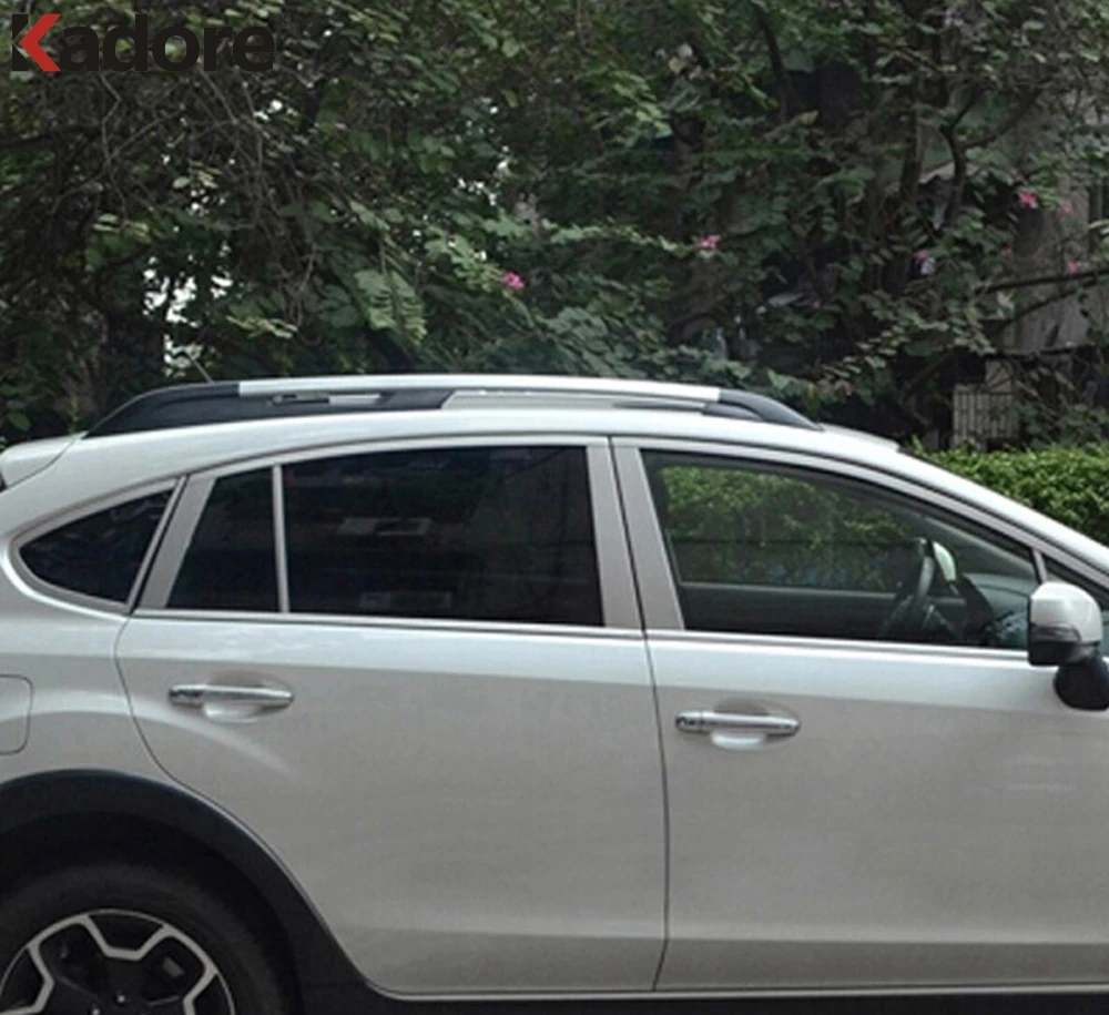 Для Subaru XV Impreza 2012 2013 хэтчбек из нержавеющей стали хромированные оконные столбы