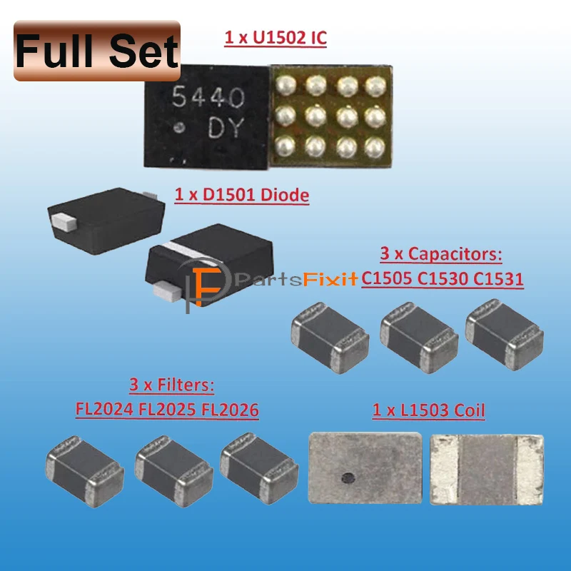 Для iPhone 6G 6Plus комплект подсветки IC U1502 подсветка D1501 диод L1503 катушка C1505