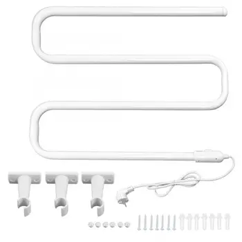 

New Drying Towel Rack Laundry Dryer Bathroom Wall Mounted S Shape Constant Temperature Electric Heating Drying Towel Rack 220V