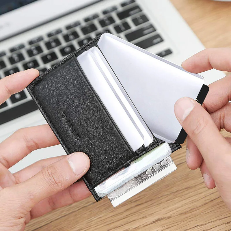10Pcs/Lot Anti Theft Bank Credit Card Protector NFC RFID Blocking Cardholder Wallet Cover Aluminium Foil ID Business Card Case