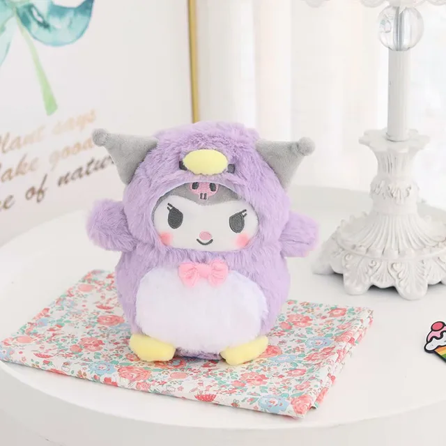 Kawaii Takara Tomy Sanrio Plush Toys Fluffy Stuffed Kuromi Cinnamoroll My Melody Rogdoll Dol Anime Cartoon Plush Doll Girls Gift 5