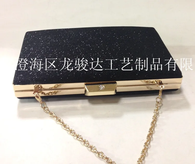 

Exquisite Leather Evening Bag, Embossing/Sequins Evening Bag, Bag with Chain, Pouch, with Formal Dress Shoulder Bag