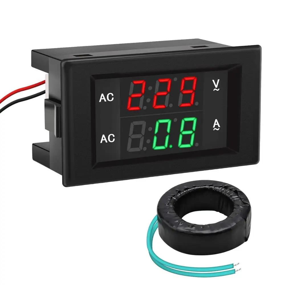 

Digital AC Voltmeter Ammeter Ampermeter AC 80-300V 0-100A Led Volt Amp Meter Voltage Current Meter Ampere Panel Meter