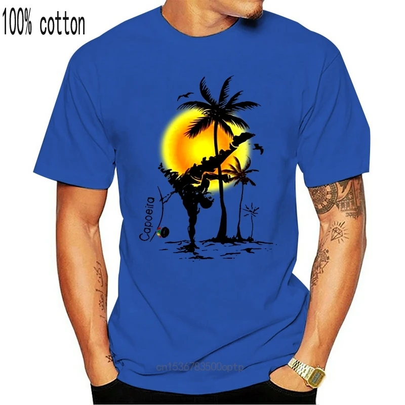 Camisa de manga curta t camisa capoeira