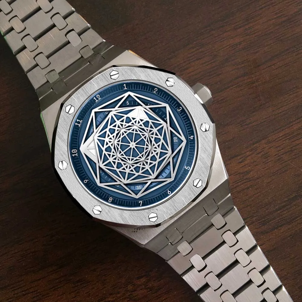 Наручные часы didun для мужчин Топ бренд класса люкс Big Bang нержавеющая сталь мужские часы светящиеся стрелки Мужские кварцевые наручные часы 30 м водонепроницаемый - Цвет: Quartz SBL