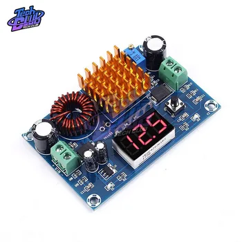 

DC 3V-35V to DC 5V-45V Boost Module Digital VoltmeterBoost Converter Board 5A Power Adjustable Voltage With Coil Heatsink