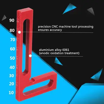 

Litake Machinist Square Beveled 90Degree Precision Angle Mini 50*100MM Woodworking Tools