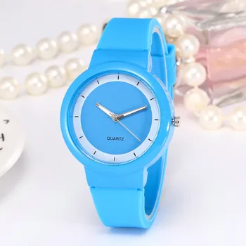 

Woman Fashion Watch Casual Silicone Strap Analog Quartz Round Watch Without Digital Simple Casual Elegant Clock Watch Reloj 2020