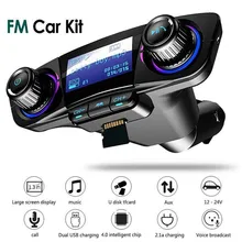 1,3 дюймовый точечный матричный светодиодный дисплей BT автомобильный fm-передатчик MP3 плеер Радио адаптер Hands free Комплект USB зарядное устройство многоязычный# P15
