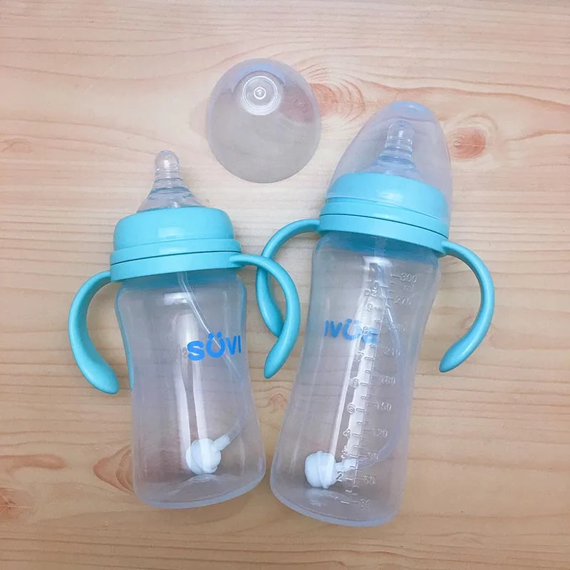 Противоскользящая BPA бутылочка для новорожденных грудного вскармливания молочный фруктовый сок Вода Кормление широкий рот соска напиток PP бутылки