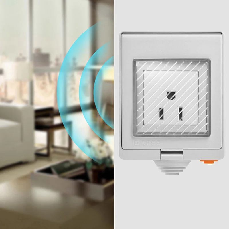 SONOFF S55 водонепроницаемый IP55 Wifi умная розетка, таймер Открытый ЕС/Великобритания/США/ZA/австралийская вилка приложение/Vocie дистанционное управление работает с Alexa