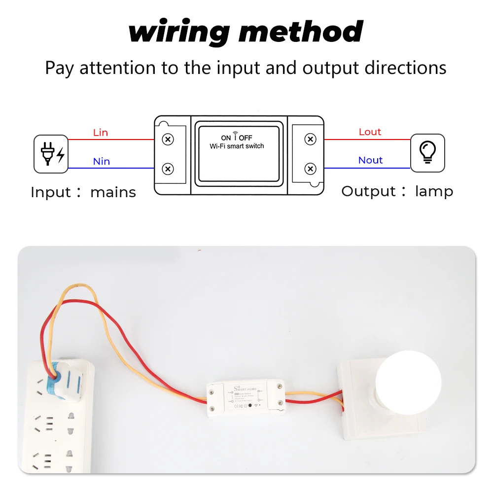 SMATRUL WiFi Dimmer Light Switch, Mini Light Relay Module with Timer