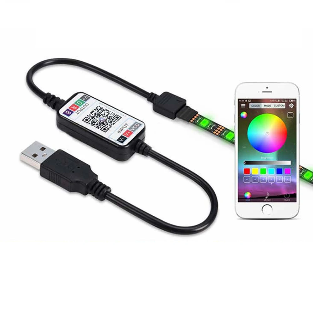Контроллер для светодиодной ленты 5 В USB Bluetooth 4 0 RGB Wi Fi|Контролеры RGB| |