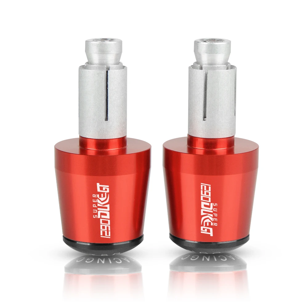 Мотоцикл руль передач сбалансированный штекер слайдер Ручка Бар рукоятки Крышка для KTM 1290 SupeR Duke 1290 SupeR Duke - Цвет: Red Black